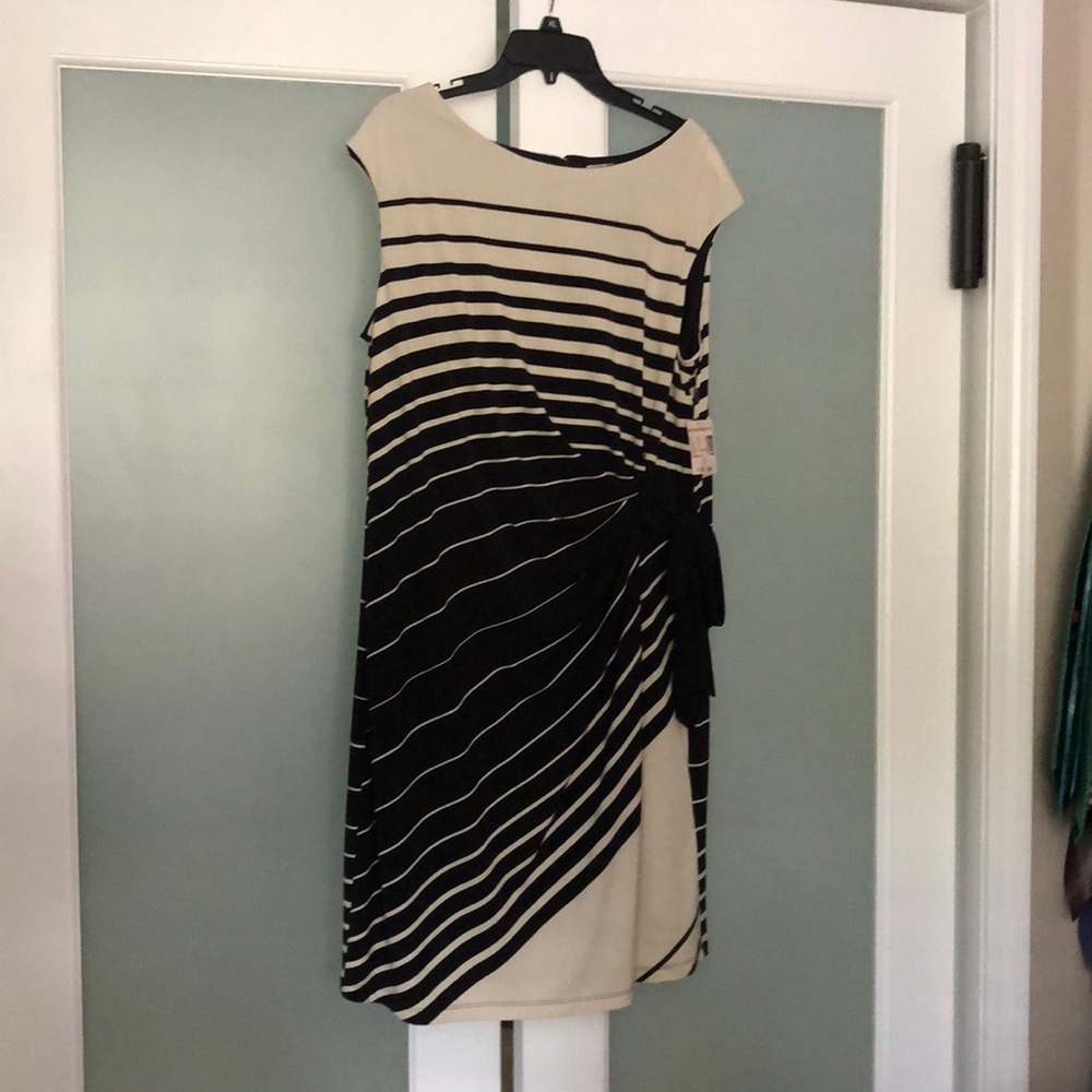 Black and cream dress